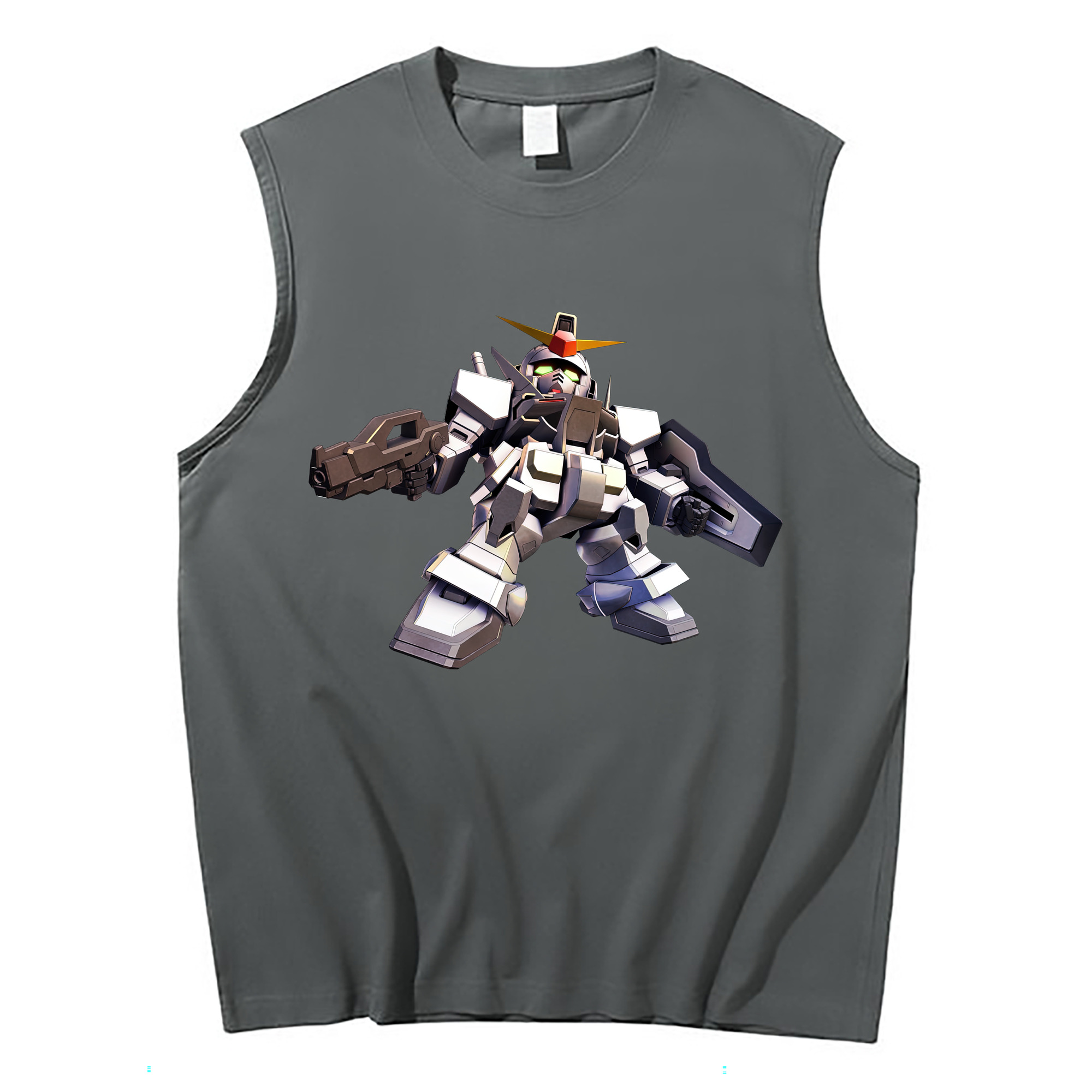 （画像用） 機動戦士ガンダム Mobile Suit Gundam コットン100％タンクトップ（フロントプリント）